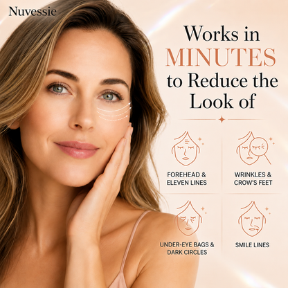 Nuvessie Instant Face Tightener – Visible Smoothing in 60 Seconds, Progressive Results in 18 Days