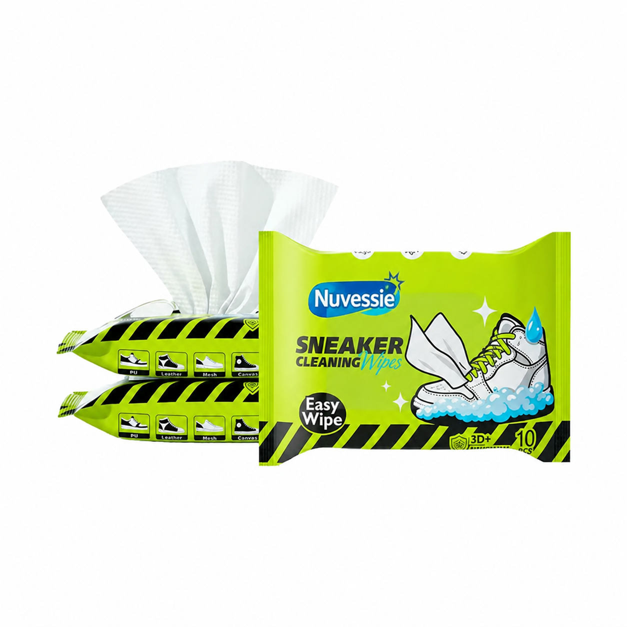 Nuvessie Shoe Care Kit (1 set): Shoe cleaning and care kit including dry cleaner, stain removal wipes, basketball shoe cleaner, and dedicated brushes