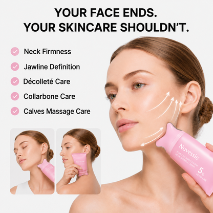 Nuvessie Collagen Gua Sha Neck Wrinkle Cream A 5-Minute Gua Sha Ritual for a Firmer, Smoother Neck