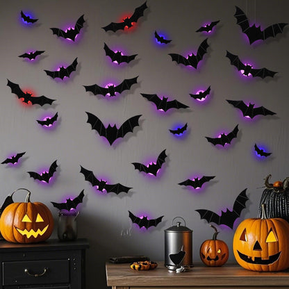 ✨🎃2026 Halloween Early Sale🦇3D Bat Light Decoration Set