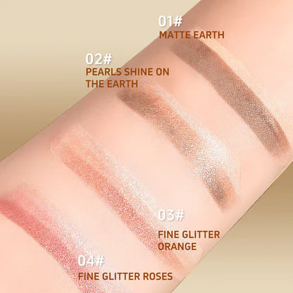 3 Color Eyeshadow Stick Pen Pearlescent Glitter Waterproof Eyeshadow Pen Gradient Eyeshadow Stick High Pigment Long Lasting