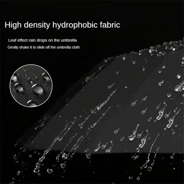 Portable Automatic Folding Umbrella, Windproof Waterproof with Loop Buckle