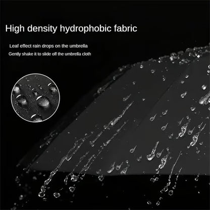 Portable Automatic Folding Umbrella, Windproof Waterproof with Loop Buckle