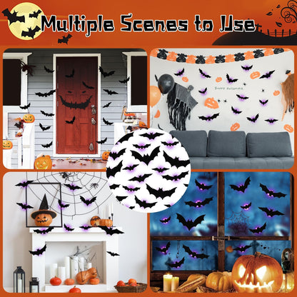 ✨🎃2026 Halloween Early Sale🦇3D Bat Light Decoration Set